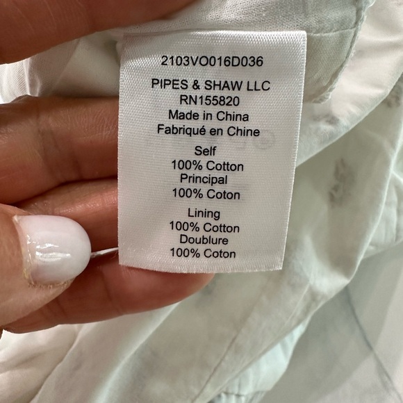 Veronica Beard White and Blue Wrap Dress - Picture 10 of 10